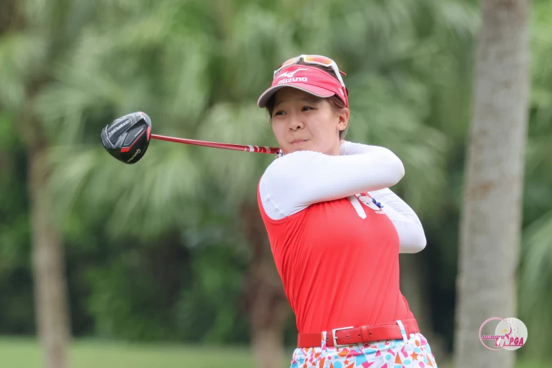 張亞琦第一回合打出71桿(-1)的成績暫並列第二。TLPGA提供/葉勇宏攝影yr7l9100s