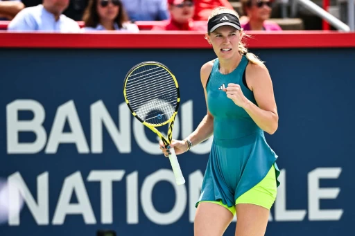 前世界球后沃茲妮亞琪(Caroline Wozniacki)復出後獲勝。法新社