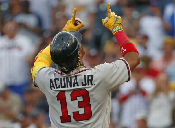 阿庫尼亞(Ronald Acuna Jr),看好弟弟可以隨時回大聯盟。法新社