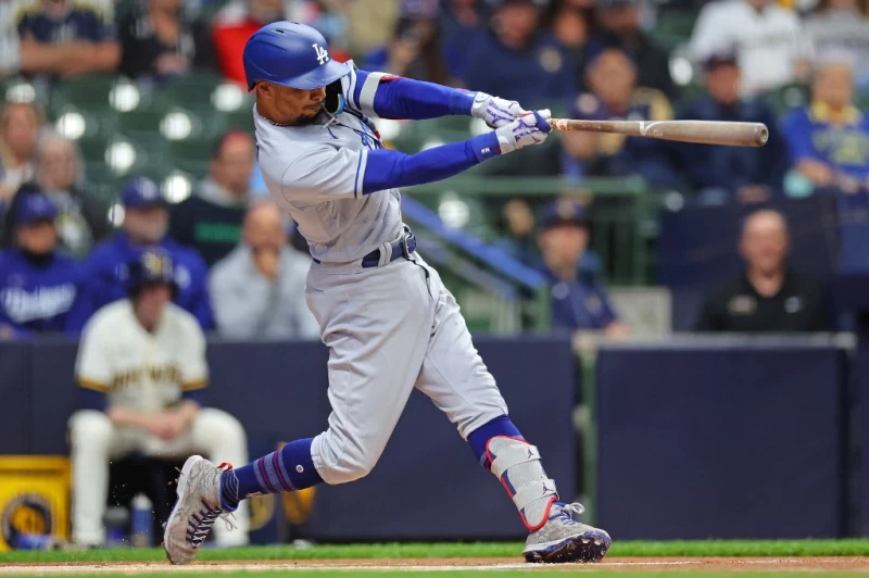 洛杉磯道奇球星貝茲(Mookie Betts)。法新社