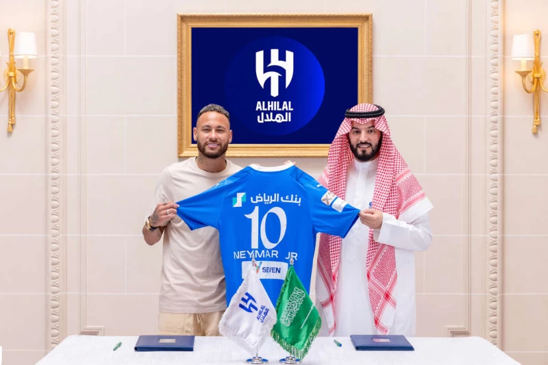 內馬爾正式加盟阿爾希拉爾(Al-Hilal)。法新社