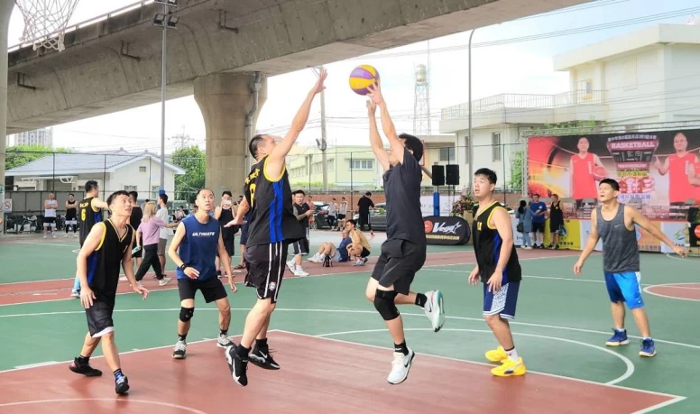 清水區三對三聯誼賽熱鬧開打 帶動台中海線運動風氣。台中市運動局提供