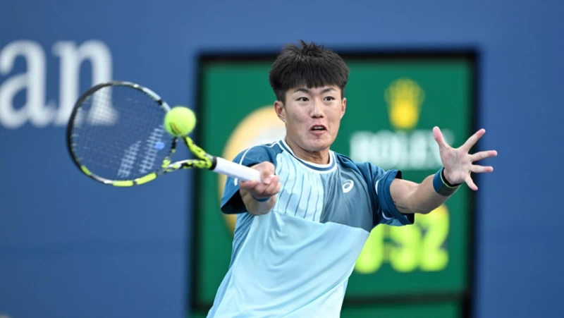 許育修成台將史上第三位在美網男單會內賽獲勝的台將。摘自官網