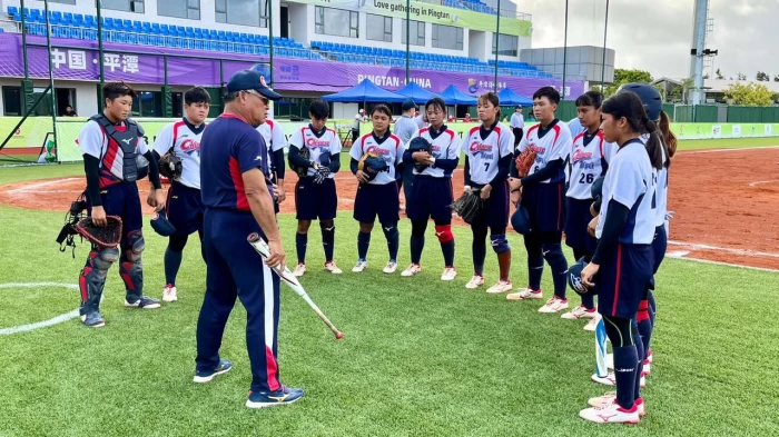 中華U18女壘隊參加U18亞洲盃。（中華壘協提供）