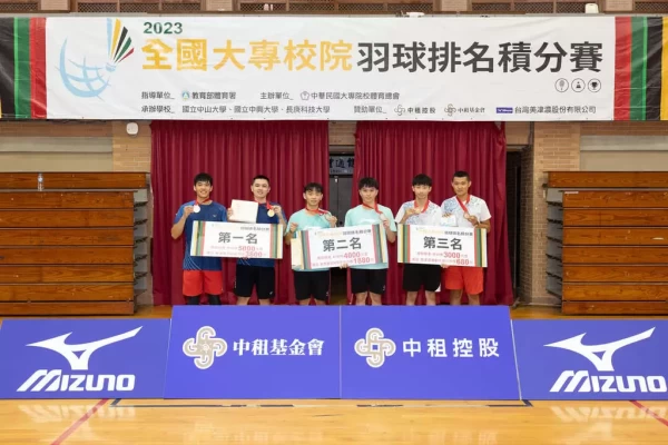 全國大專校院羽球排名積分戰重新點燃戰火。大專體總提供