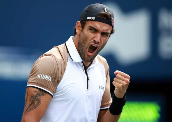 2021年溫網亞軍的義大利27歲球員貝瑞提尼(Matteo Berrettini)在美國公開賽上遭到今年最嚴重的傷害退賽。法新社