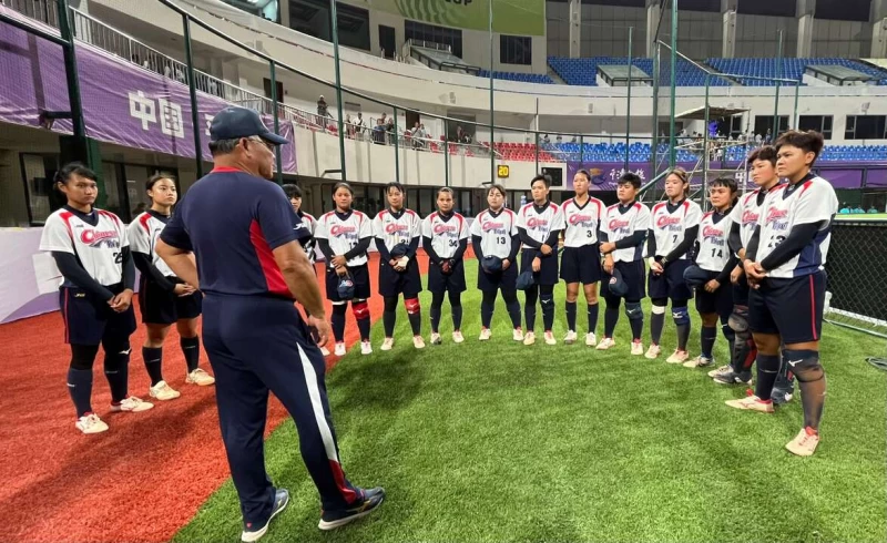 中華U18女壘隊擊敗中國隊。（中華壘協提供）