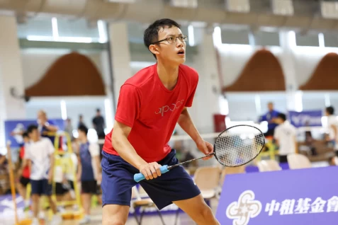 林昊錡曾是U15亞青男雙銀牌。大專體總提供
