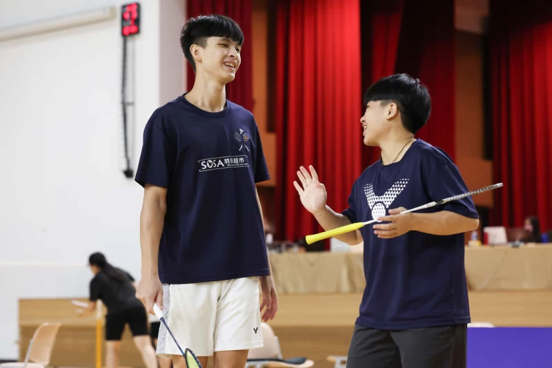 李振瑋和古家芸是身高差混雙組合。大專體總提供