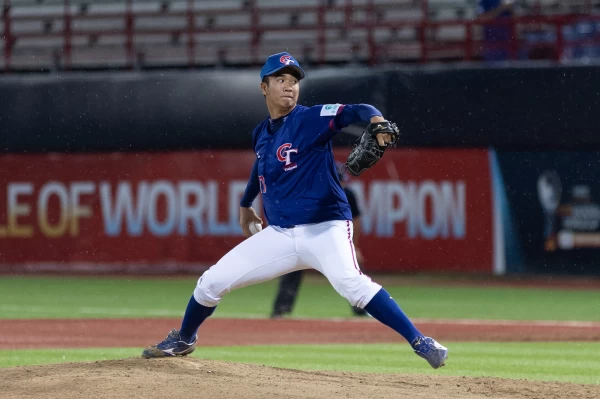 張峻瑋先發6.1局無失分。中華棒協提供