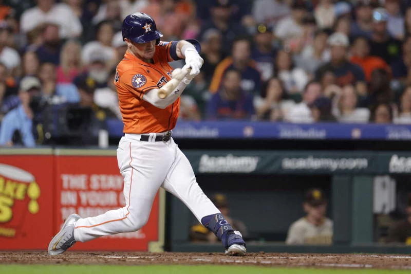 太空人三壘手柏格曼(Alex Bregman)。法新社