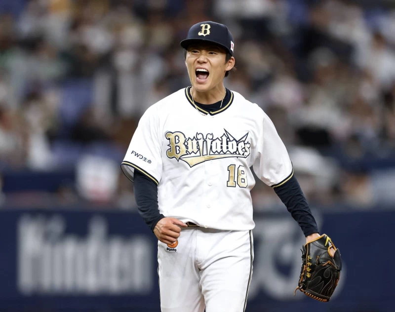 山本由伸上演無安打比賽。摘自歐力士推特