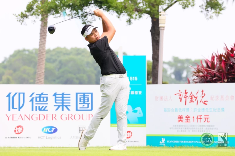 第一回合台灣選手洪健堯打出67桿 -5成績。TPGA/ 林聖凱攝影