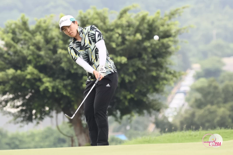 陳子涵以兩回合總桿低於標準桿5桿的139桿,暫居第三。TLPGA提供/葉勇宏攝影
