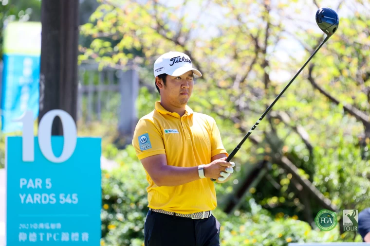 台灣選手何祐誠以兩回合135桿 9暫落後領先者3桿。TPGA／林聖凱攝影 