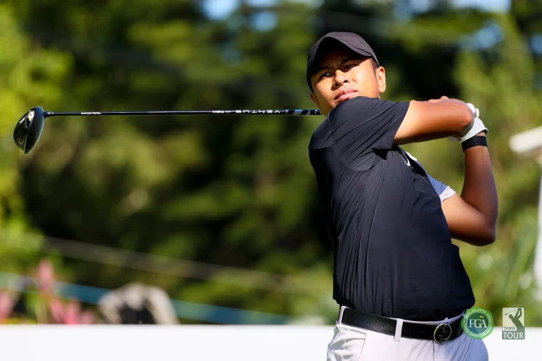 第二回合台灣選手賴嘉一打出今日最低桿65桿成績。TPGA／林聖凱攝影 