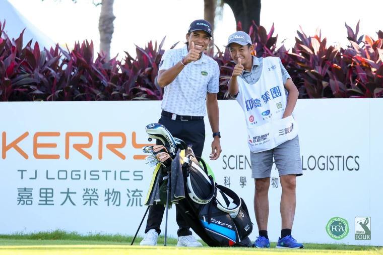 馬來西亞選手阿瑞分Shahriffuddin Ariffin射下三隻老鷹寫下賽史以及個人單回合獵鷹最多紀錄。TPGA／林聖凱攝影 
