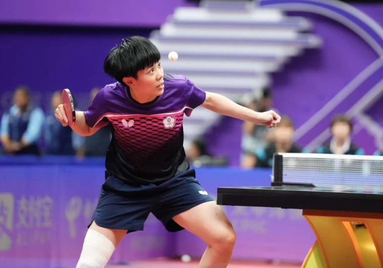鄭怡靜包辦中華女團對北韓的2點勝利。中華奧會提供