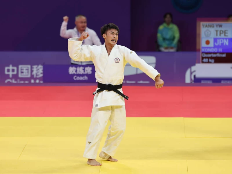 楊勇緯摘下中華隊史第100金！中華奧會提供