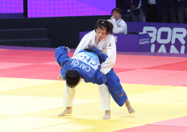 連珍羚與中國蔡琪激戰近九分鐘才獲勝。詹健全攝