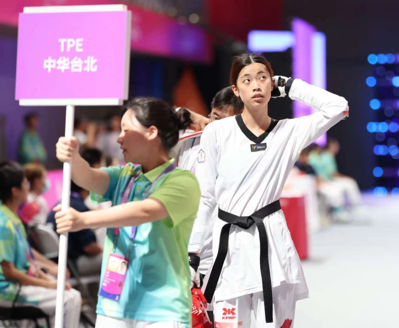 羅嘉翎獲亞運銀牌。（中華奧會提供）