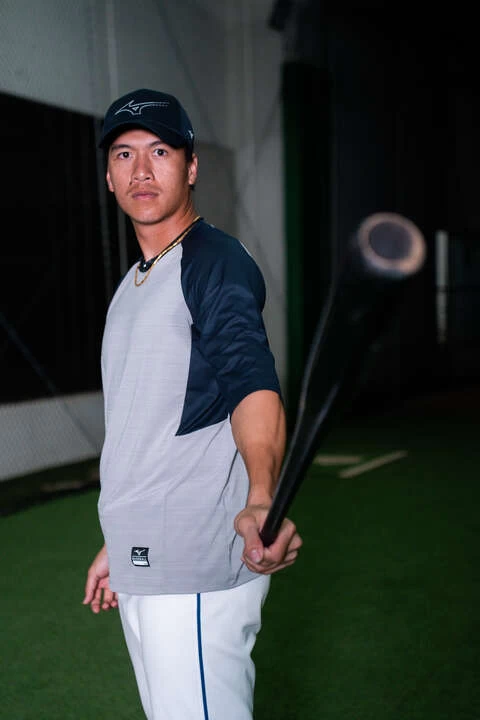 林立準備好迎接首場亞運棒球賽。美津濃提供