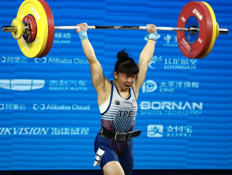 中華隊18歲超級新秀陳冠伶初次參加亞運獲第四。中華奧會提供