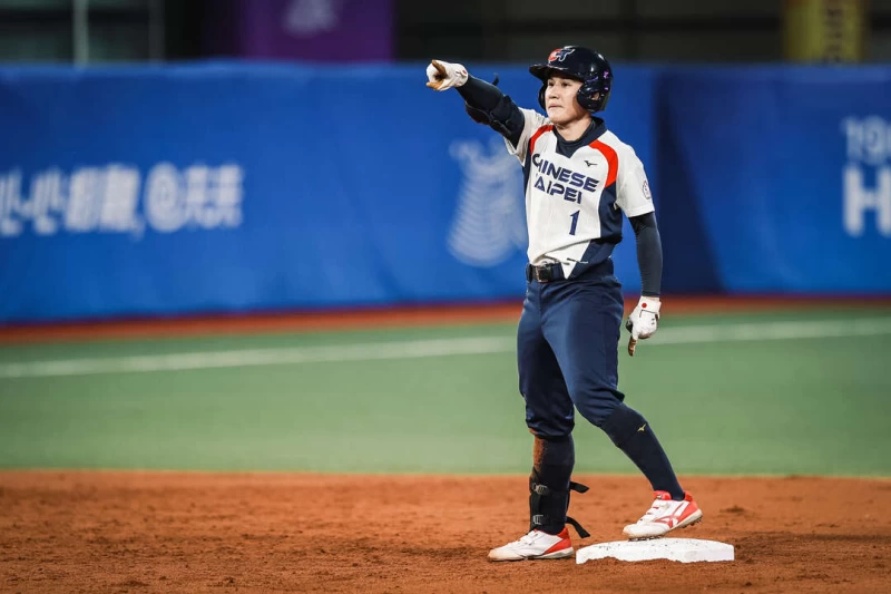 沈嘉玟對上日本、中國都有安打表現。(圖:彭善豪攝)