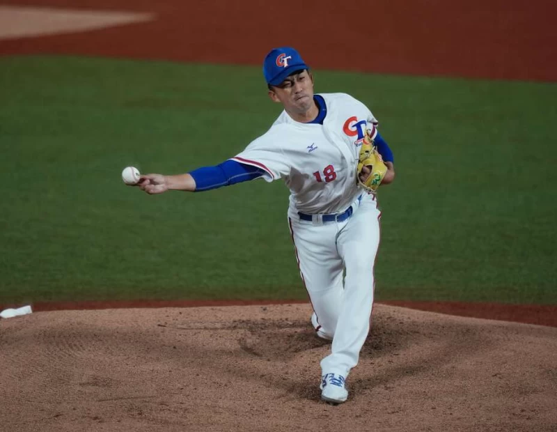 吳昇峰對泰國先發5局失1分奪下勝投。中華奧會提供