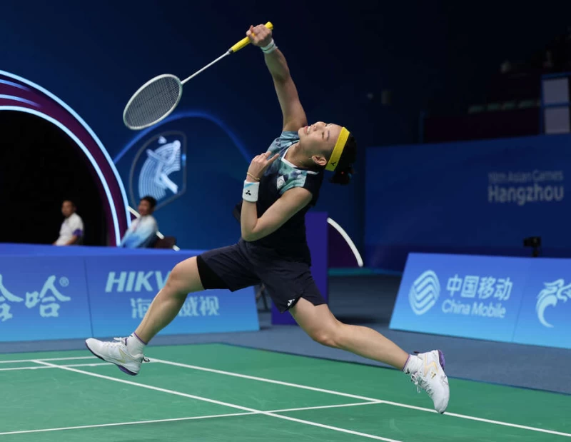 戴資穎首場只花19分鐘就迅速獲勝。中華奧會提供