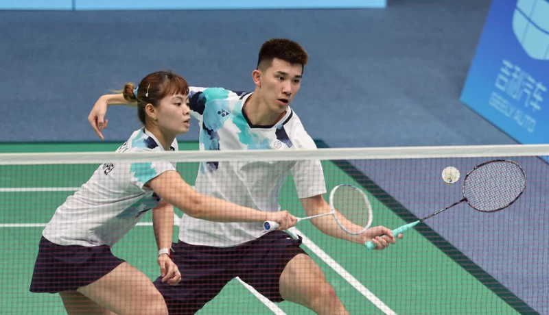 李佳馨／葉宏蔚晉混雙8強。中華奧會提供