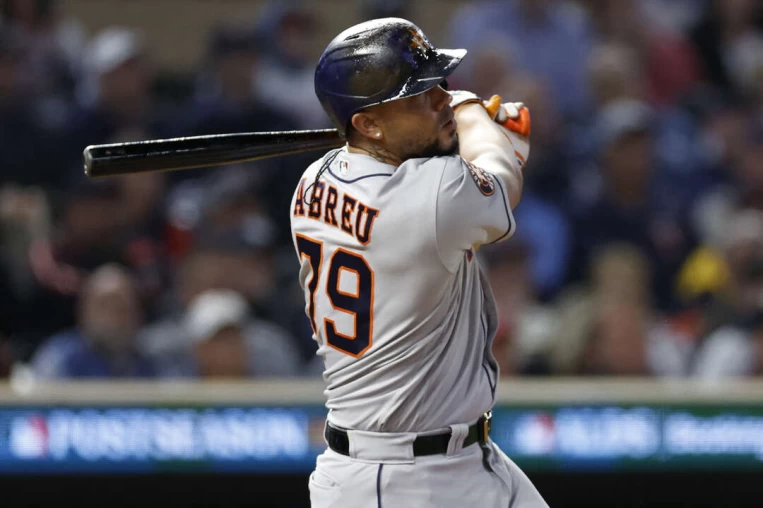 休士頓太空人今年季前簽下的一壘手阿布雷尤(José Abreu)。法新社