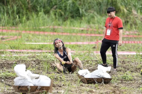 越野跑一哥周青的41歲好友蔡榮峻獲得總排第二。大會提供