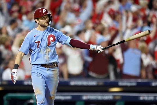費城人中心打線透納(Trea Turner)。法新社