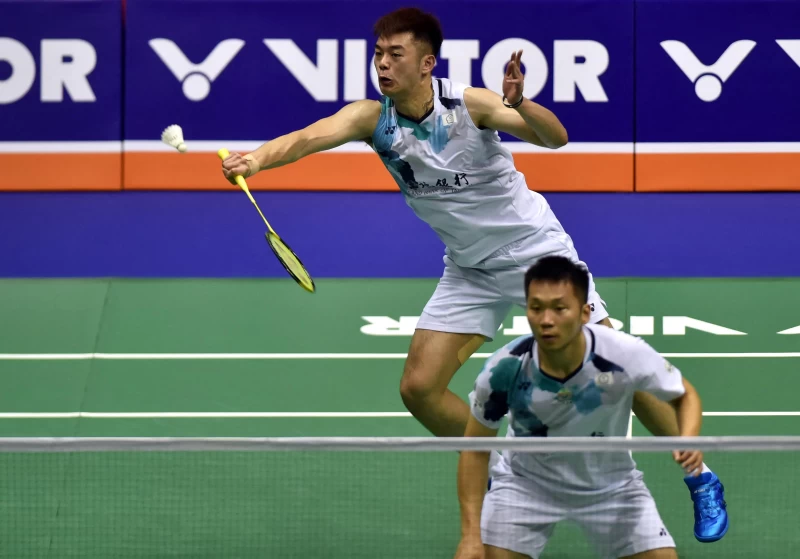 台灣男雙組合王齊麟/李洋輕鬆晉丹麥公開賽男雙16強。法新社