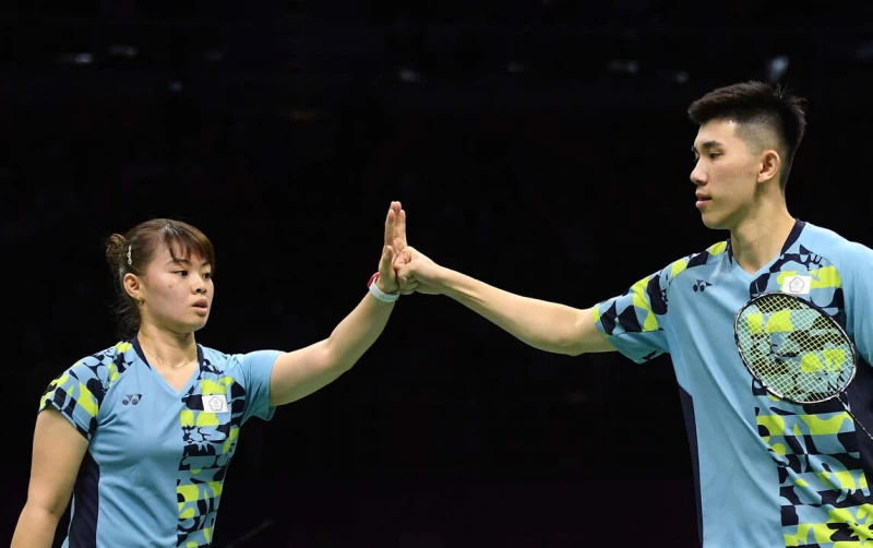 中租組合李佳馨/葉宏蔚晉丹麥混雙8強。法新社