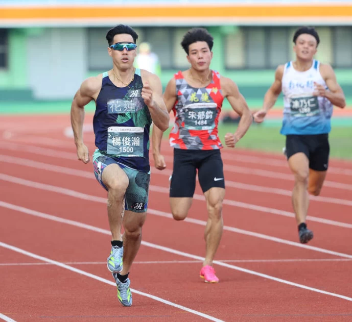 楊俊瀚200公尺締造5連霸。李天助攝