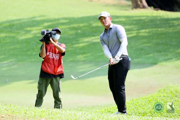 劉永華以三回合總成績211 -5暫列第四。TPGA/林聖凱攝