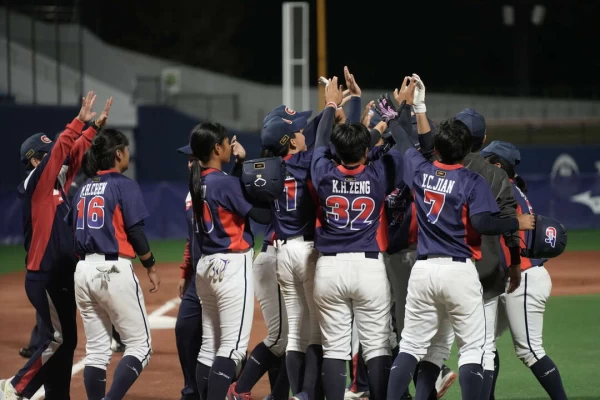 中華U15女壘隊勝菲律賓。（圖:截自WBSC）
