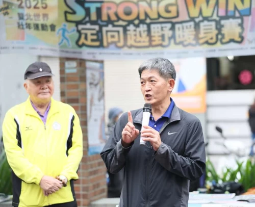 臺北市體育局副局長蔡培林親自到場致詞。大會提供