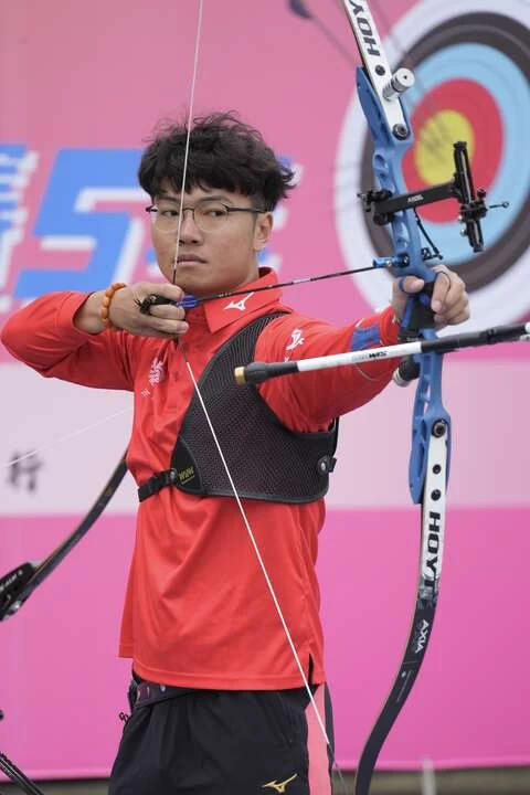 寒舍蘇于洋擺脫草率心態完美終結對手。中華射箭協會提供