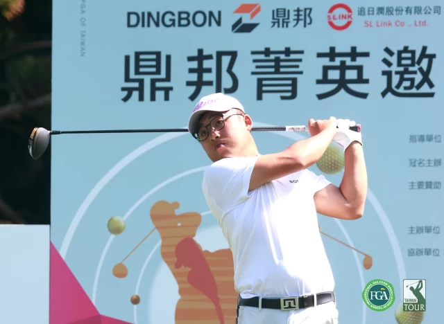 第一回合劉嚴鴻65桿 7暫並列第1。鍾豐榮攝