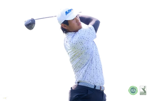 蔡凱任今天抓下10鳥吞1柏忌以63桿為最終回合最低桿。TPGA/林聖凱攝影