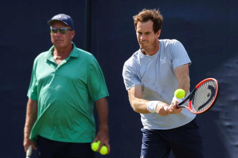 英國前球王穆雷(Andy Murray,右)第三次也是最後一次與他的教練藍道(Ivan Lendl)分手。法新社
