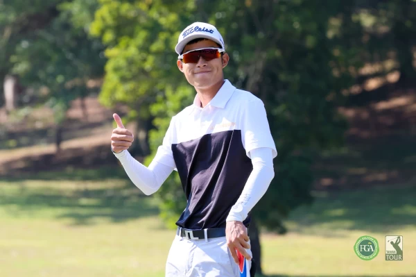 第一回合張哲瑜以65桿 5暫並列第一。TPGA提供/林聖凱攝