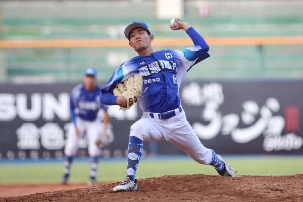 台體領先後仍不停換投手,調度有深意,圖為第三任投手張宸鋼。大專體總提供