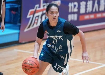 美和陳千惠23分21籃板。大專體總提供