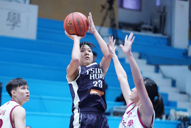 清大張聿敏27分10籃板。大專體總提供