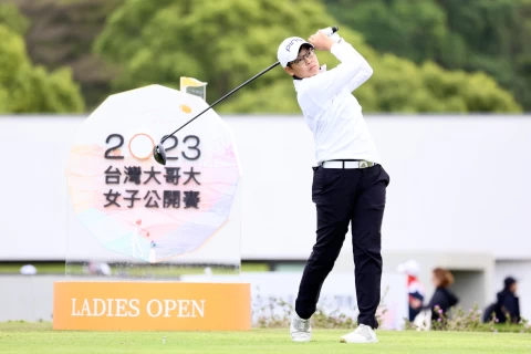 我國選手陳伶潔打完第一輪暫時以70桿並列第二。大會提供