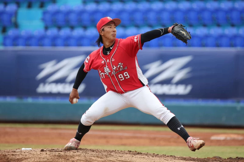 陳鐿中6局失2分優質先發。大專體總提供